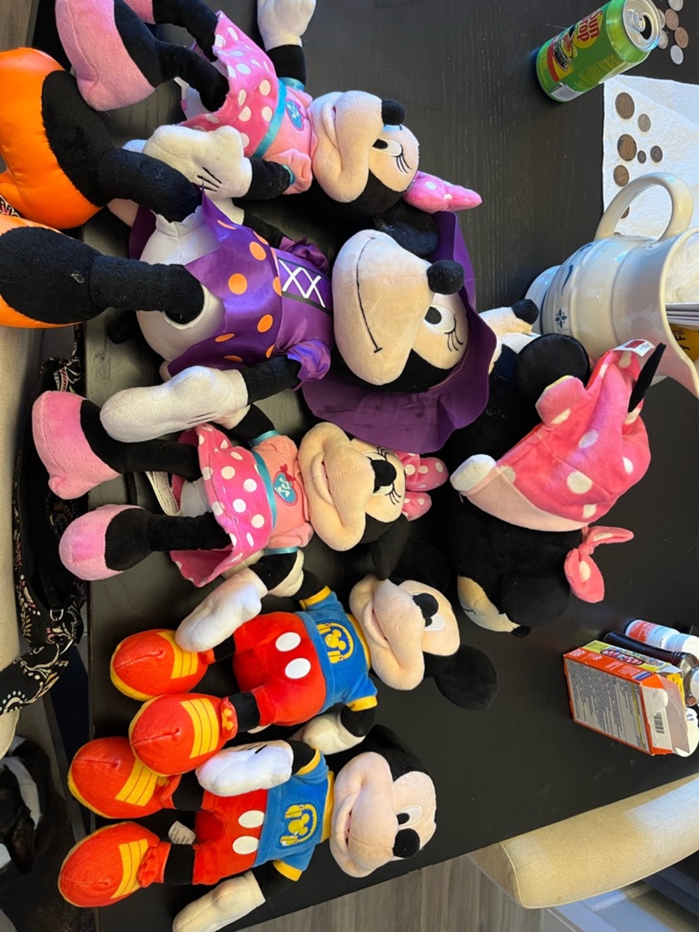 Disney Plush Bundle - Pink, Purple, Red, Blue, Orange